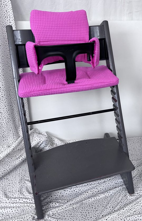 Roze kussenset voor op de Tripp Trapp stoel — afbeelding 4