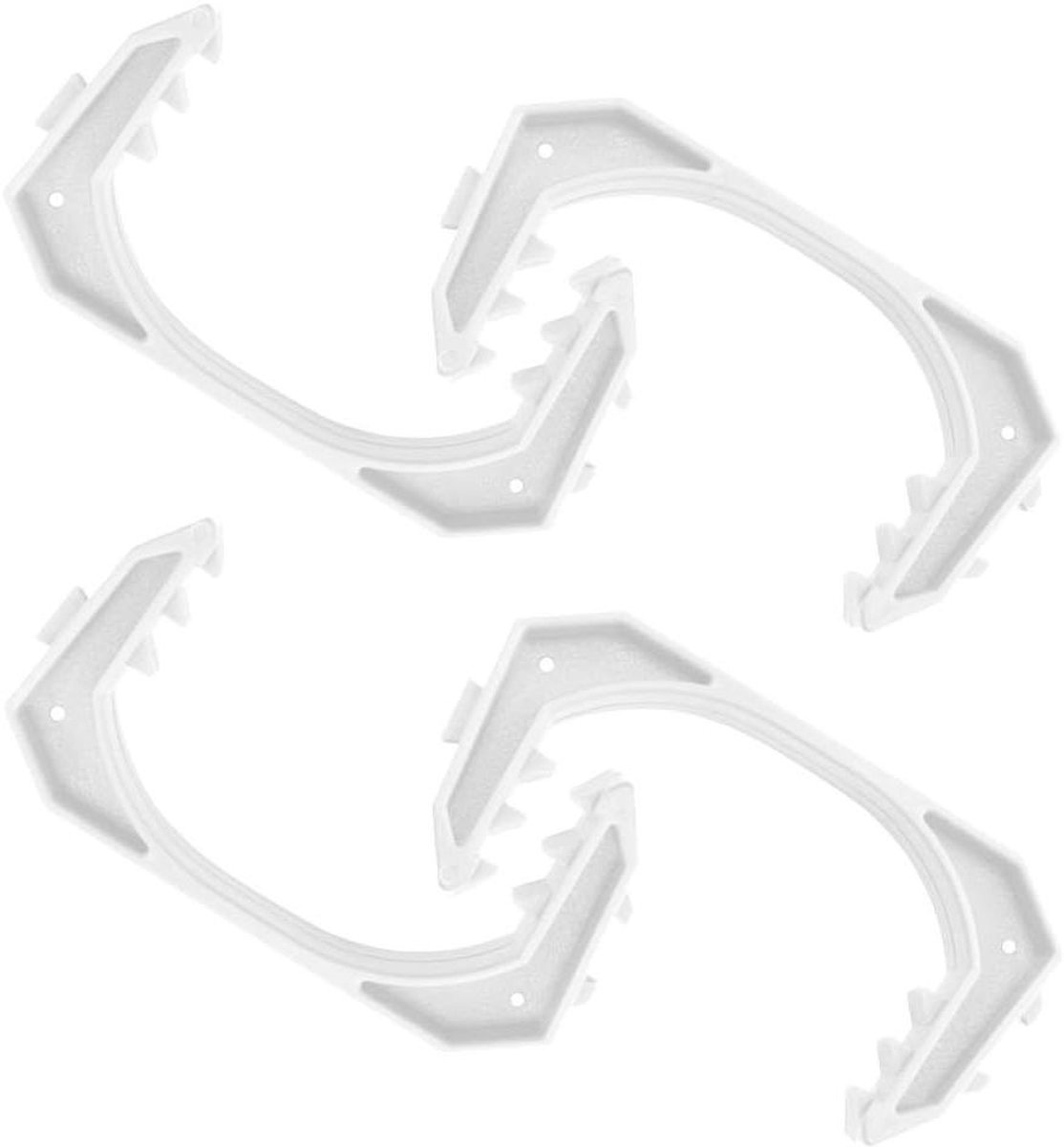 Raamklemmen Set - Raamopeners Deurstop - Veilig Ventileren - Bescherming Tegen Klemmende - 11 cm - Wit