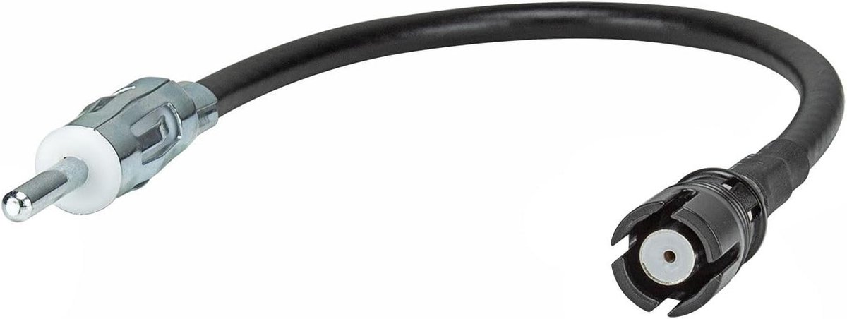 Antenne Adapter - Radio Verloop - Autoradio Installatie - Raku 2 naar DIN - 15 cm - Zwart