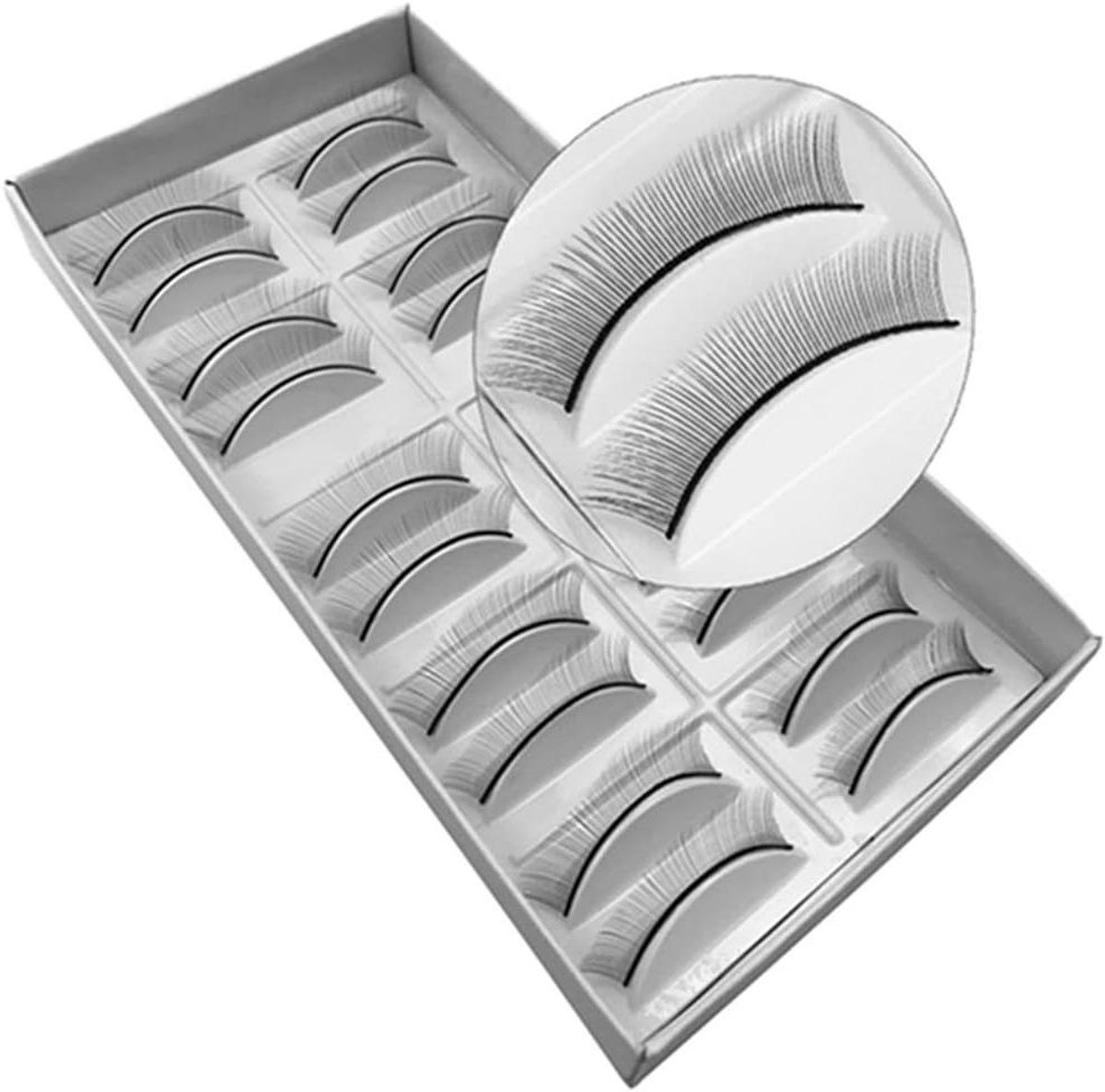 Trainingswimpers - Oefenwimpers Wimperstrips - Wimperverlenging Oefenen - Zelfklevend - 10 paar - Zwart