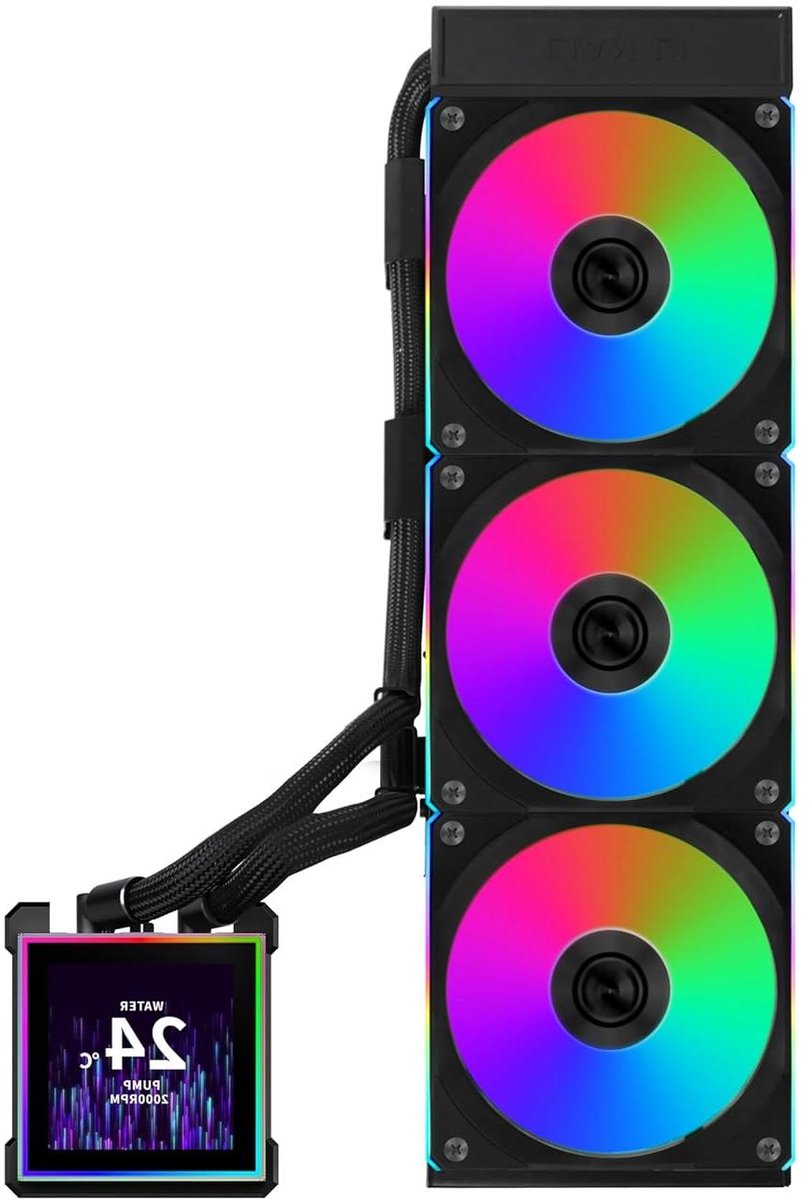 Waterkoeling PC - CPU Koeler AiO Koeler - Computer Koelen - 34 inch IPS Display - 360 mm - Zwart