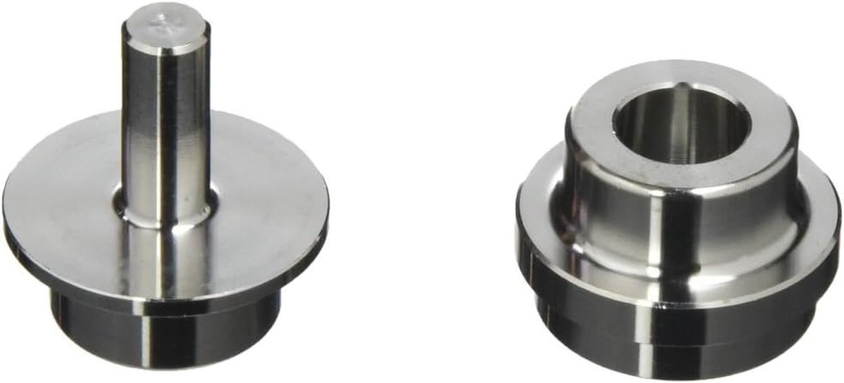 Steekas Adapter - Fiets Trainer - Thuis Trainen - Voor X12 Assen - 12cm Lengte - Zilver