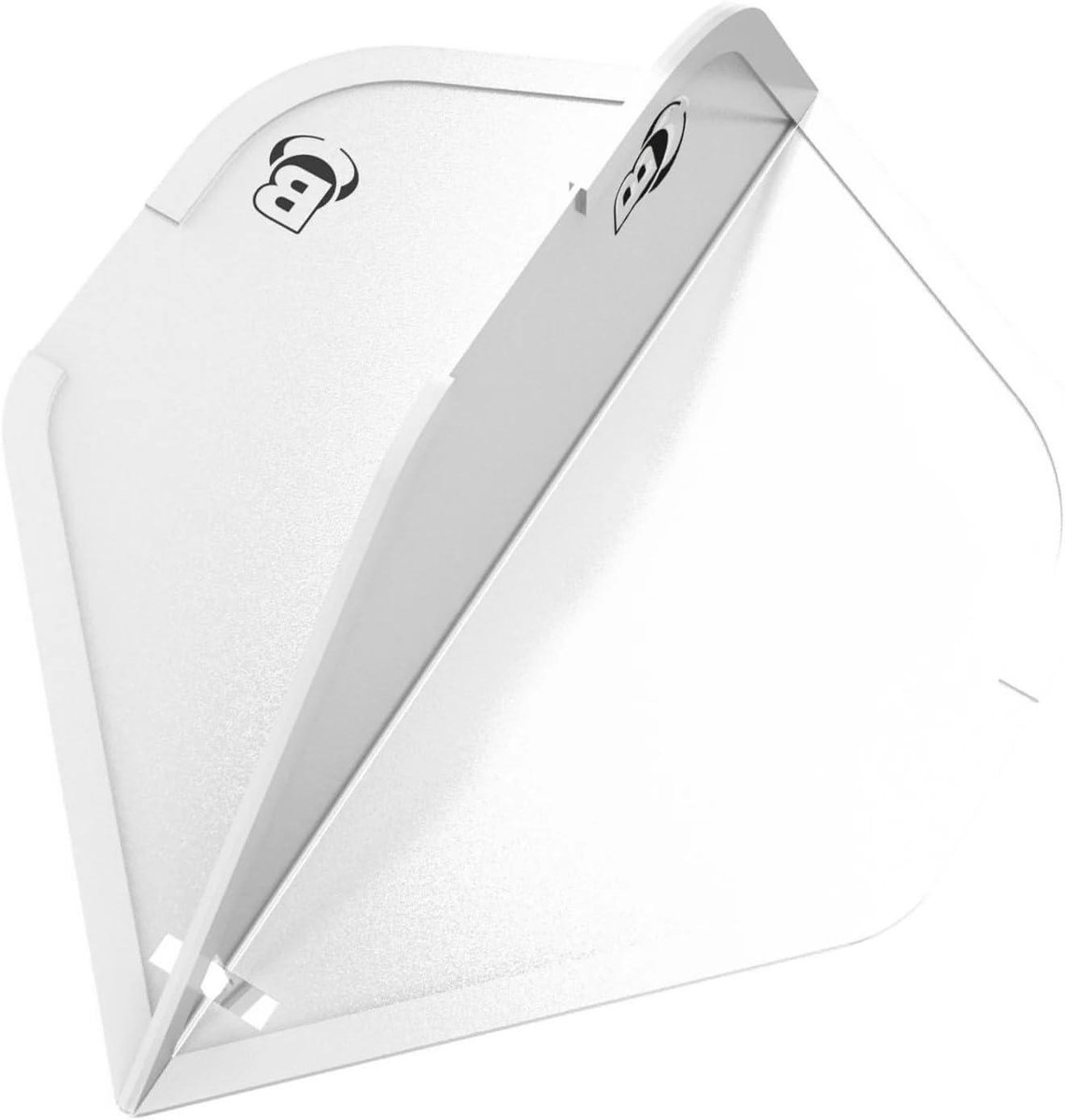 Dart Flights - Vleugels Dartpijlen - Precisie Gooien - 200 Micron Sterk - Standaard Formaat - Sparkling Wit