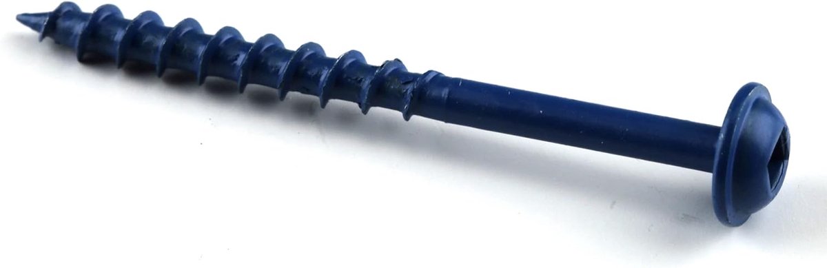 Zakgatschroeven - Houtschroeven Schroeven - Buitenklussen - 400% corrosiebestendig - 250 stuks - Blauw