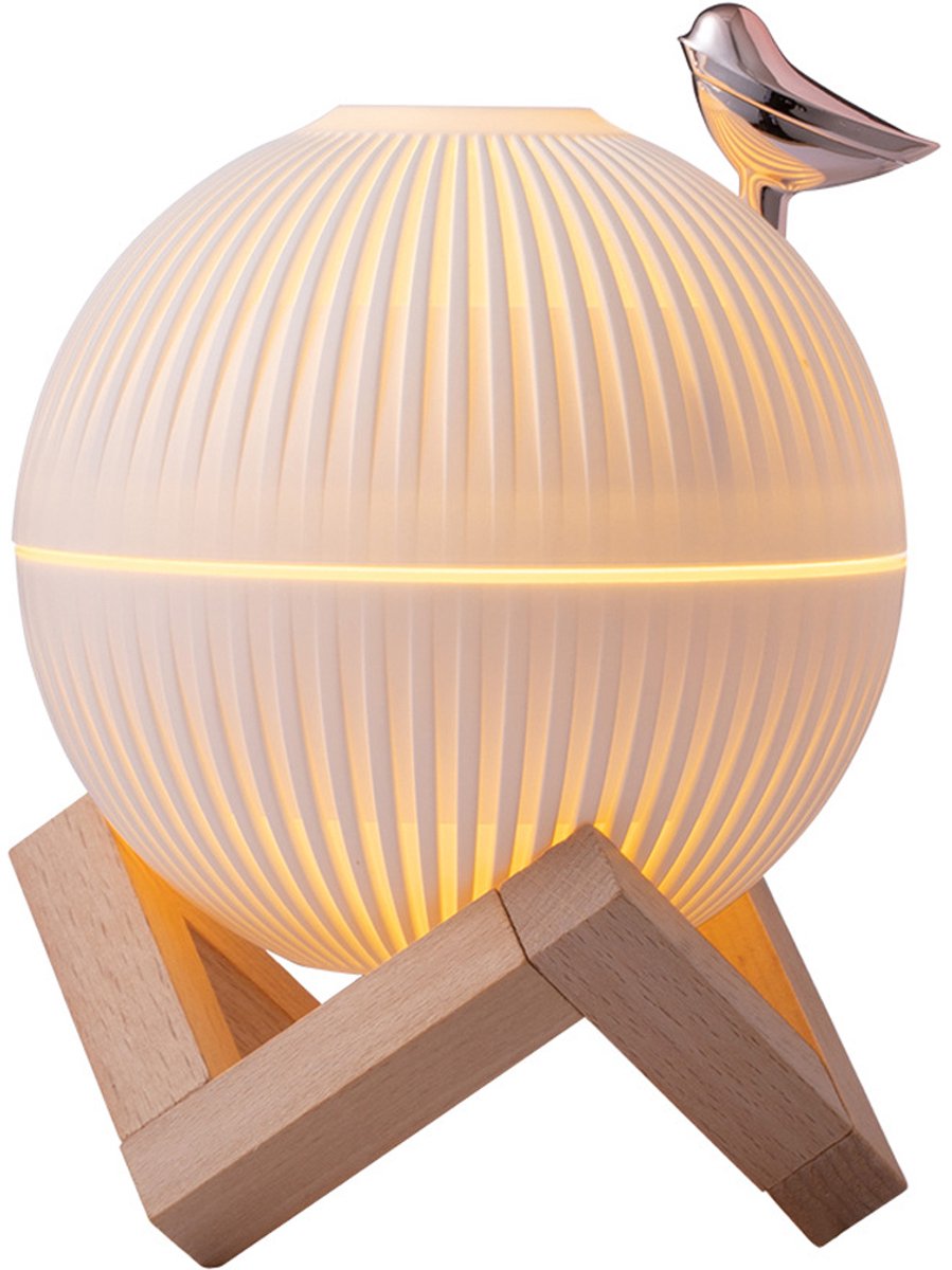 Koele Mist Mini Luchtbevochtiger. Leuke draagbare kleine luchtbevochtiger met USB-aansluiting voor slaapkamer, bureau, planten en babykamer. 3D Maanlamp Mini Luchtbevochtiger Woondecoratie. Stil en schakelt automatisch uit.