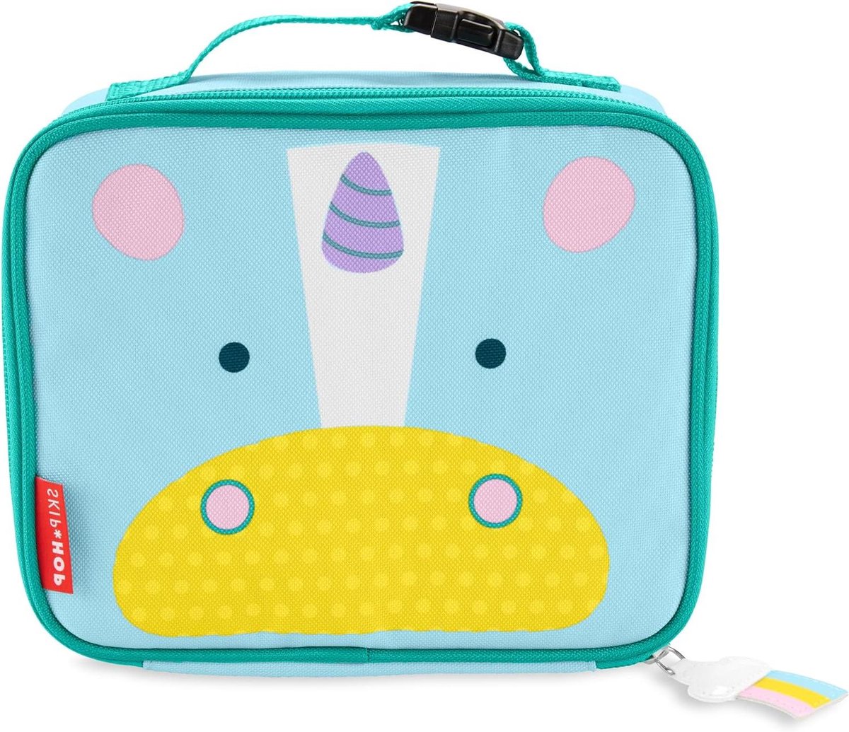Lunchtas Kinderen - Isolatie Tas - Eten Meenemen - Handig Clip Handvat - 24 x 19 cm - Wit