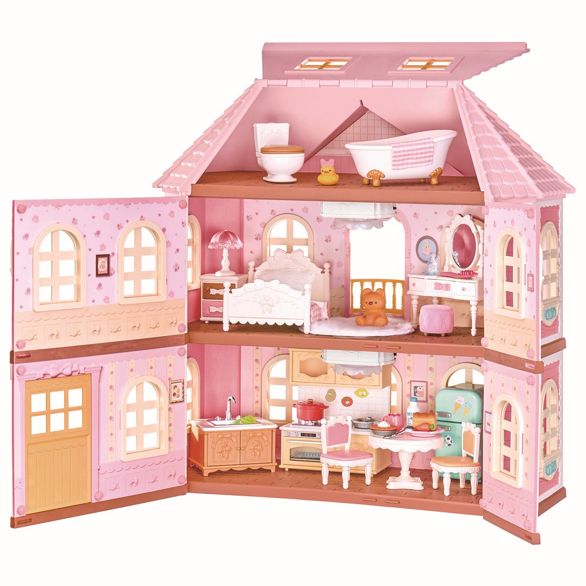 Robotime Fairy Rose Cottage - Haley Island Series - HH001 - Bouwpakket - Poppenhuis - Miniatuur