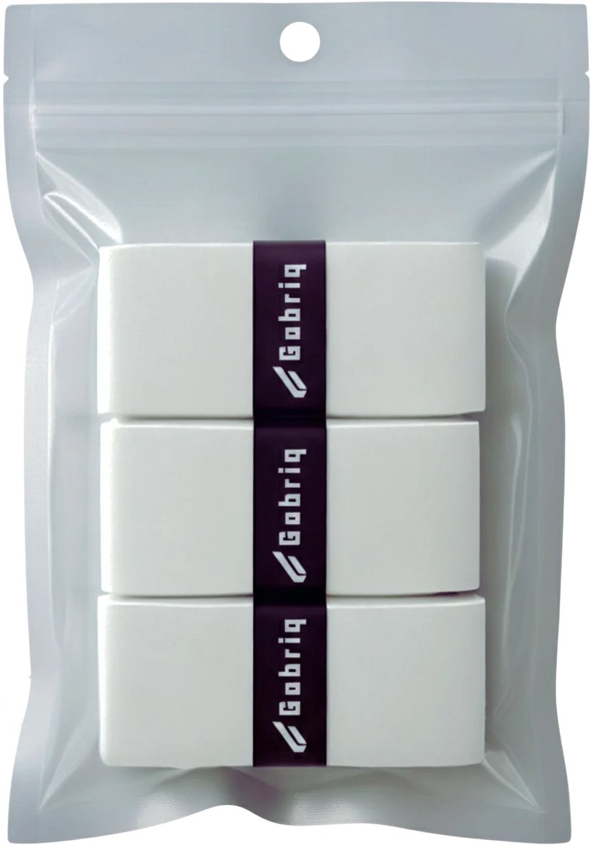 Gabriq Performance Overgrip 3-Pack Wit – Padel Grip – Antislip & Zweetabsorberend - Padel
