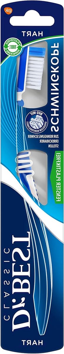 Schommelkop Tandenborstel - Handtandenborstel - Mondhygiëne - Flexibele Kop - 1 stuk - Blauw