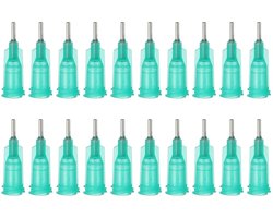 Blunt Cannon Naalden voor Spuiten, Dosing Naalden 18G, 20 Stuks 1/4 Inch voor Vloeistofdistributie met Luer Lock voor Olie en Lijm Applicatie