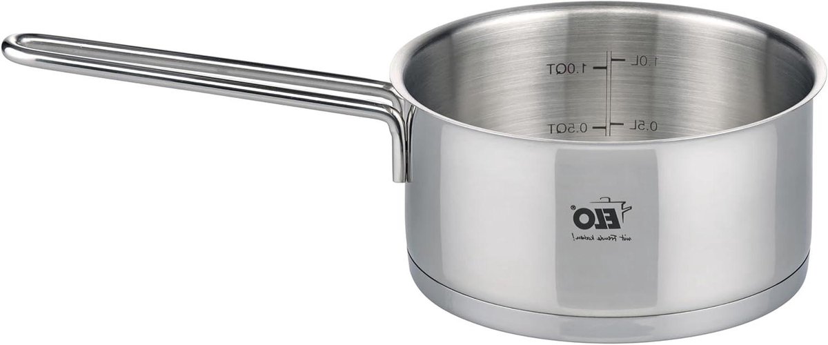 Steelpan Kookpan met steel Koken en verwarmen Roestvrij staal 16 cm Edelstaal