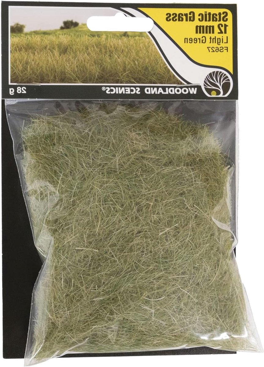 Statisch Gras - Model Gras - Landschap Creëren - Staat Rechtop - 12mm - Licht Groen