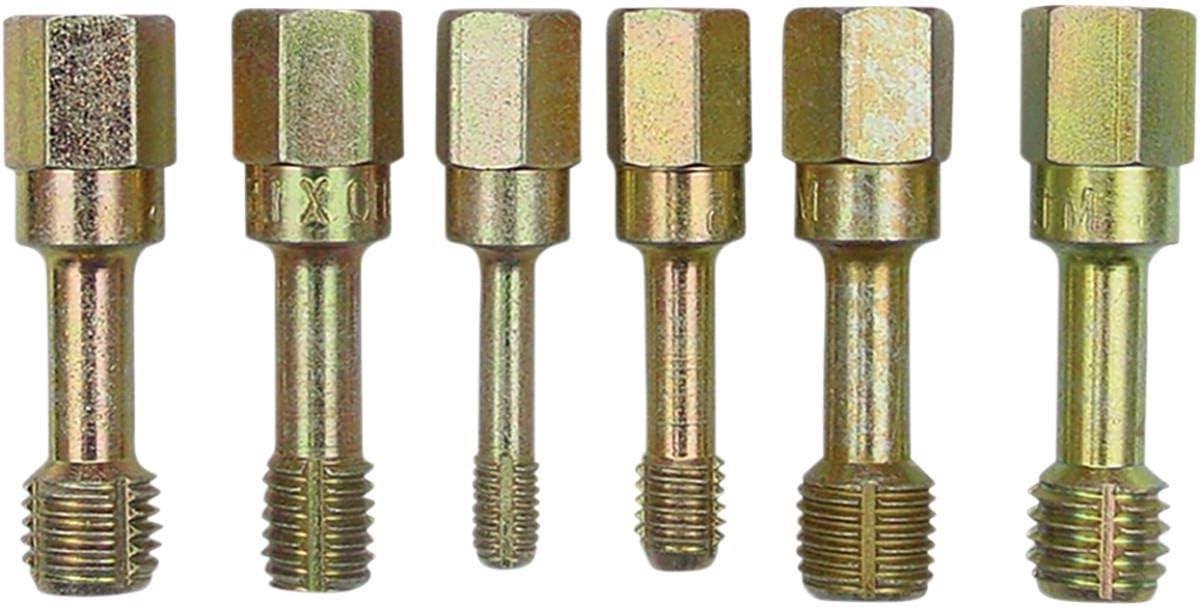 Schroefdraad Herstel Set - Tap Set Metrisch - Repareren Schroefdraad - Roestvrij Staal - 6 Stuks - Goud