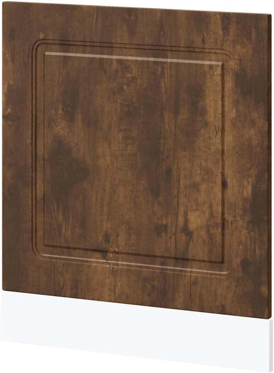 Vaatwaspaneel Vaatwasser paneel Keuken Inrichten Bewerkt Hout 60x15x67 cm Gerookt eiken