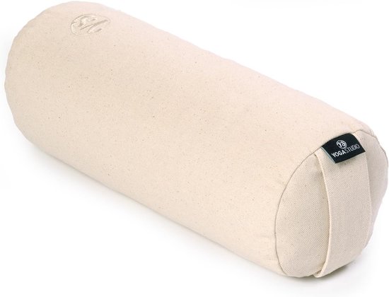 Mini Yoga Bolster - Boekweit Bolster - Yoga Rugstrekken - Biologisch Katoen - 32x12cm - Zwart van MINI — afbeelding 4