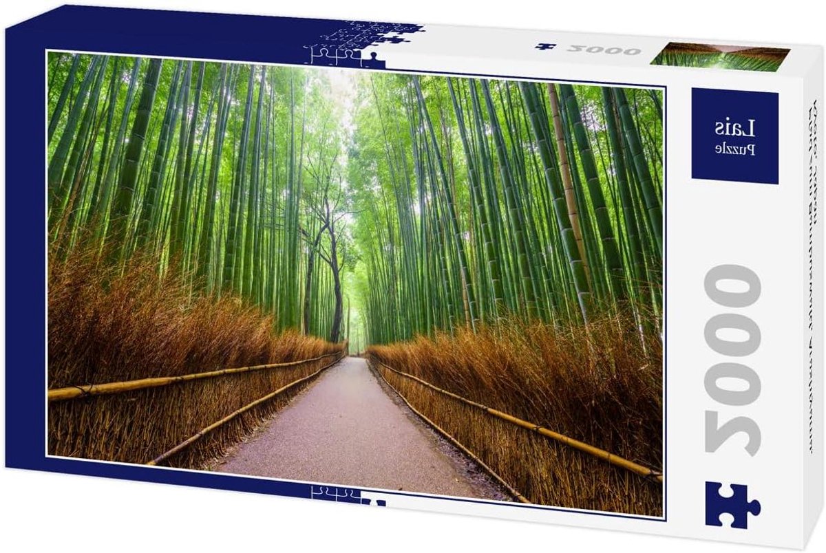 Legpuzzel Bamboe Bos - Puzzel Japan - Ontspannen Tijdverdrijf - Gedetailleerd Landschap - 90 x 60 cm - Meerdere Kleuren