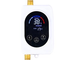 Chauffe-eau électrique instantané, Chauffage rapide, Chauffe-eau électrique à économie d'énergie pour cuisine et salle de bain, Blanc