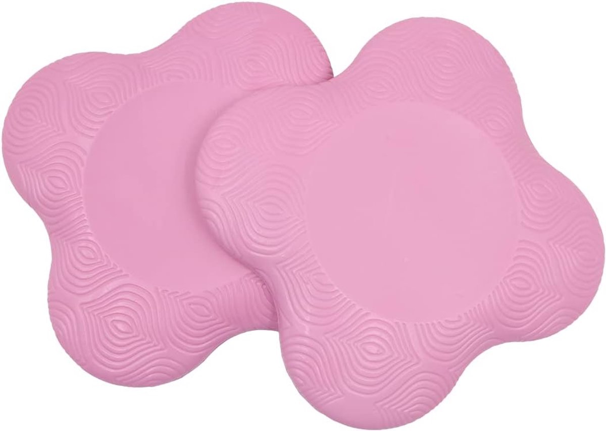 2 stuks yoga kniebeschermers kussen antislip yoga kniemat voor pilates trainingsmat yoga bolster kniebeschermers sport - roze