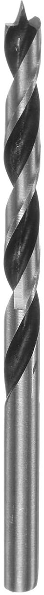 Brad Point Boor 5 mm (13/64 inch) diameter rechte punt, ronde schacht, metrische boorpunt, 2,2 inch boordiepte, spiraalboor voor timmerhout, kunststof, rubber