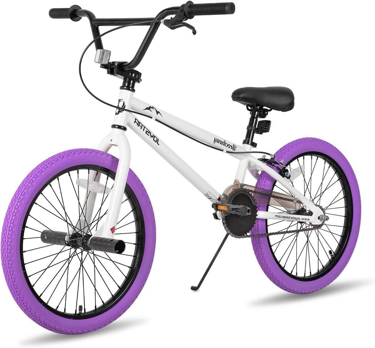 Kinderfiets - Jongensfiets Meisjesfiets - Leren Fietsen - Stevig Frame - 20 Inch - Paars