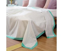 Zomerdekbed - Luchtige deken - Ontspannen slapen - AirFlair effect - 125 x 225 cm - Munt