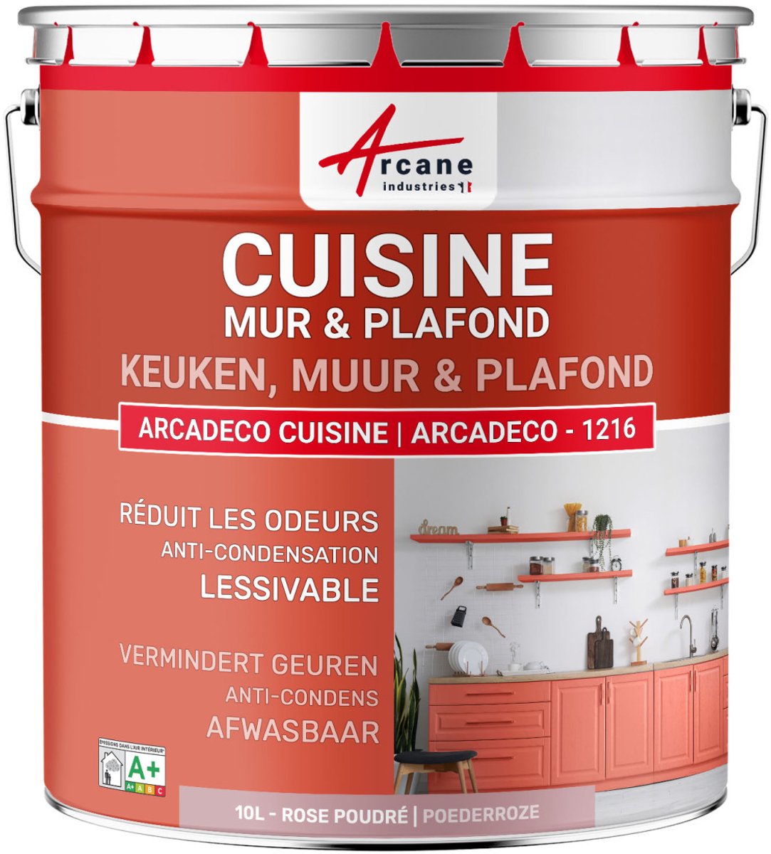 Wasbare keukenverf, muur en plafond: ARCADECO - 1216