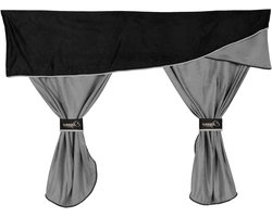 Ensemble complet de 3 rideaux en 1 pour camions MAN (cabine TGA/TGX XL) - Gris