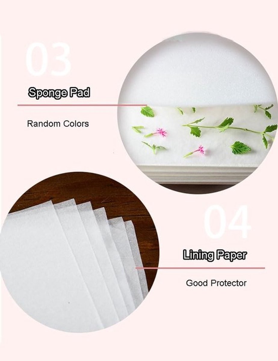 Vt products - Bloemperskit - Zelfgemaakte gedroogde bloemen - Houten