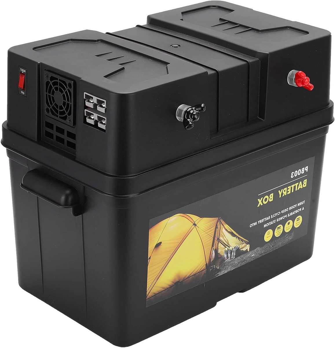 Motor Accu Power Center - Accubak Boot Camper - Stroomvoorziening Onderweg - Externe Accupool