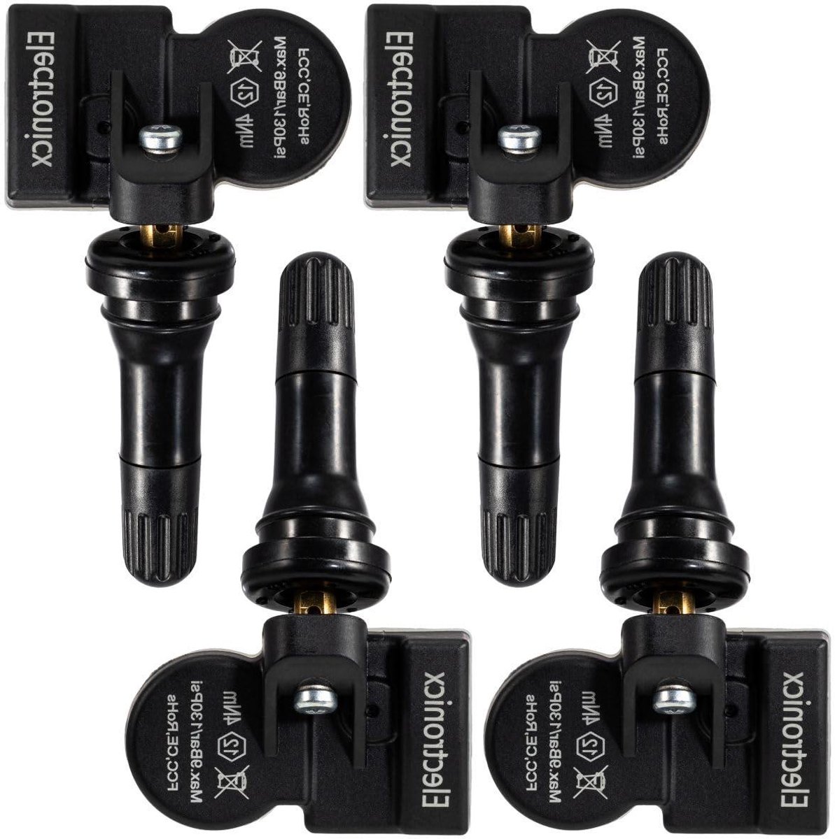 Bandenspanningssensoren - TPMS RDKS - Voertuig Veiligheid - Voorgeprogrammeerd - 4 stuks - Zwart