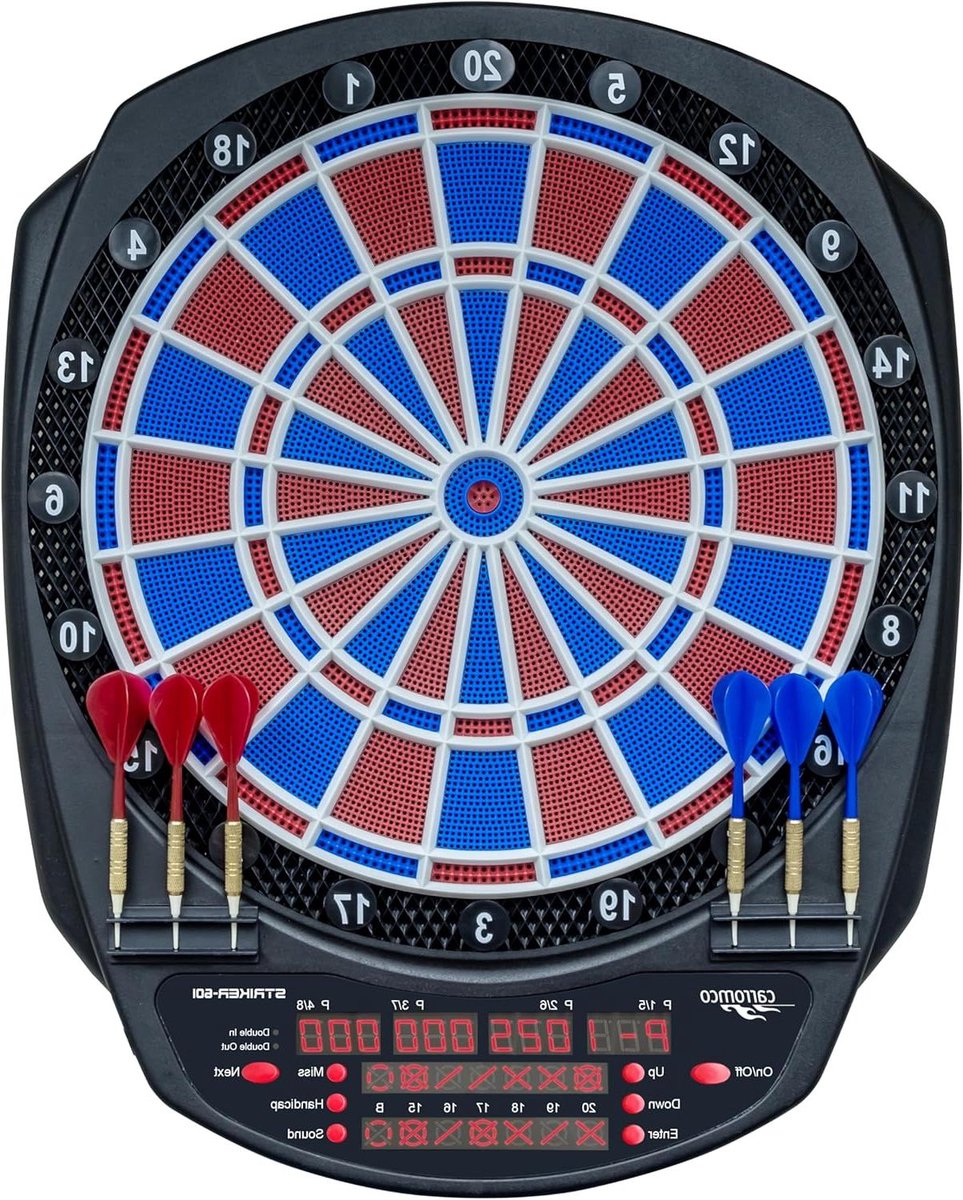 Elektronisch Dartbord - Dartautomaat - Dartspel Spelen - Automatische Puntenbeoordeling - 522 x 42 cm - Zwart