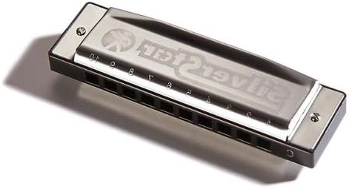 Mondharmonica - Bluesharp - Muziek Maken - Beginnersmodel - 11.4 cm - Zilver