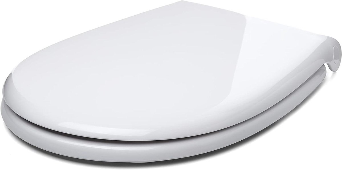 Toiletzitting - Toiletdeksel - Badkamer Upgrade - Soft-close & Easy Clean - Universeel Ovaal - Wit