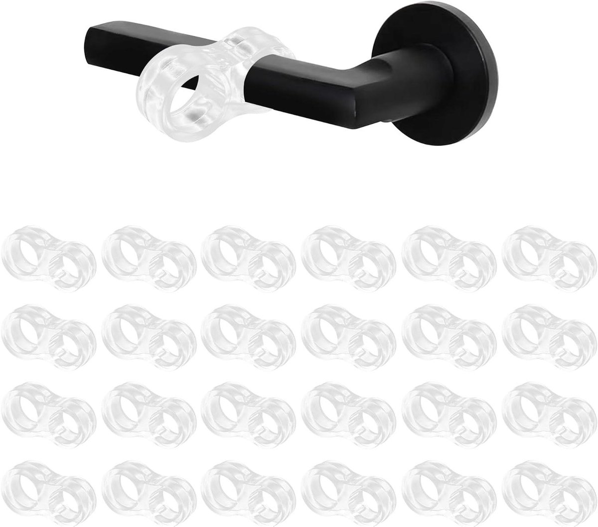 Deur Stopper - Muur Beschermer - Schade Voorkomen - Zelfklevend - 24 Stuks - Transparant