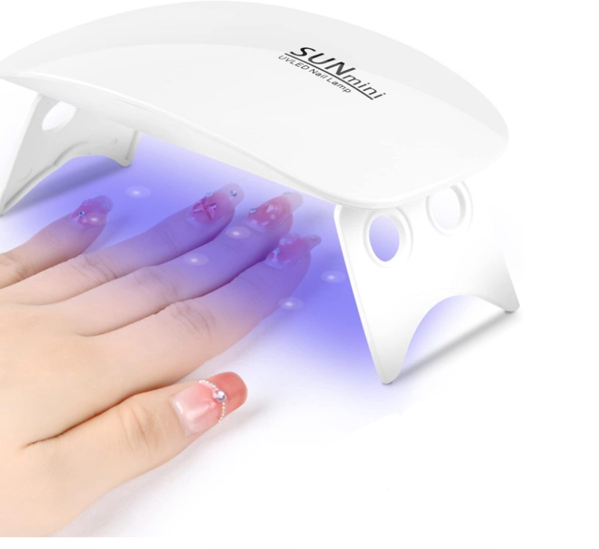 Mini UV-lamp voor gelnagels, draagbare USB-led-nagellamp, 60s/120s-timer, nageldrogerlamp met 6 led-lampen, nagelgereedschap voor het drogen van vingernagels en teennagels (D)