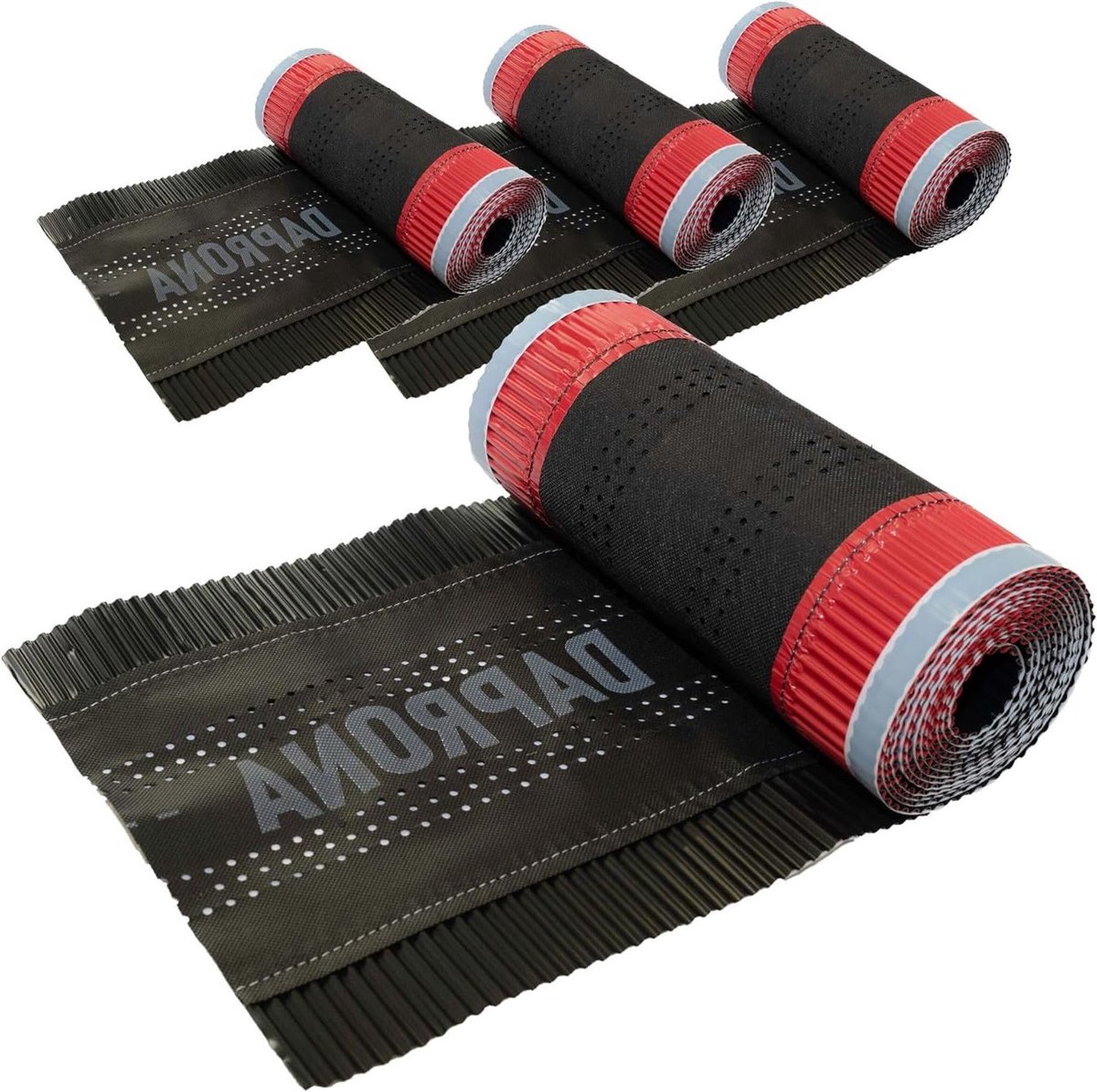 Nokband Alu - Dakafdichting Rol - Dak Ventilatie - Zelfklevend Butyl - 4 Rollen 390mm - Zwart