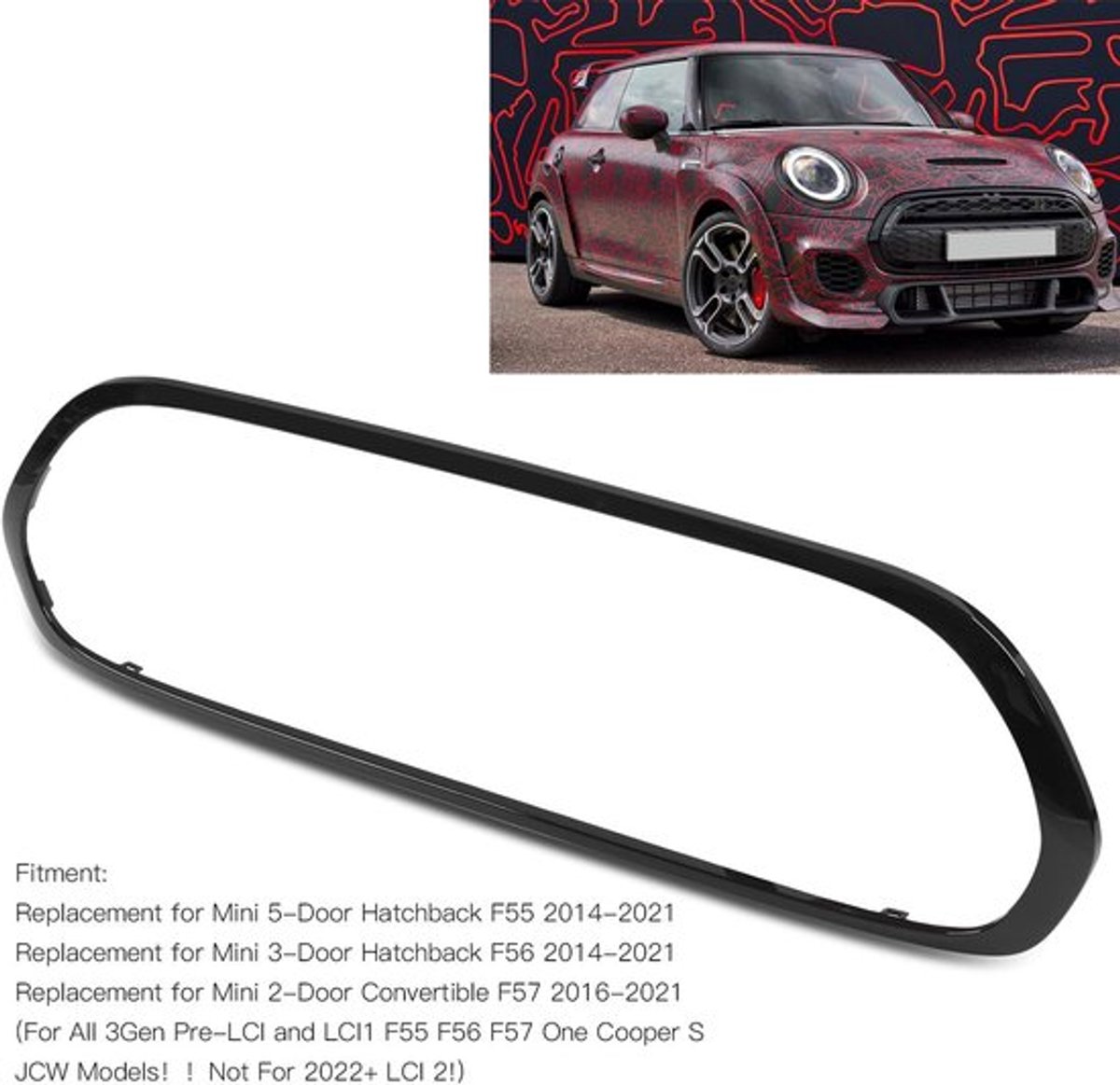 VT Goods - Radiatorgrill-rand - Vervangend radiatorgrille-inzetstuk
