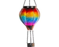 1 Stuk Vintage Solar Tuinlamp LED Vlam Effect – Decoratieve Buitenverlichting, Zonne-energie Gazonlamp met Flikkerend Licht voor Tuin, Terras en Oprit