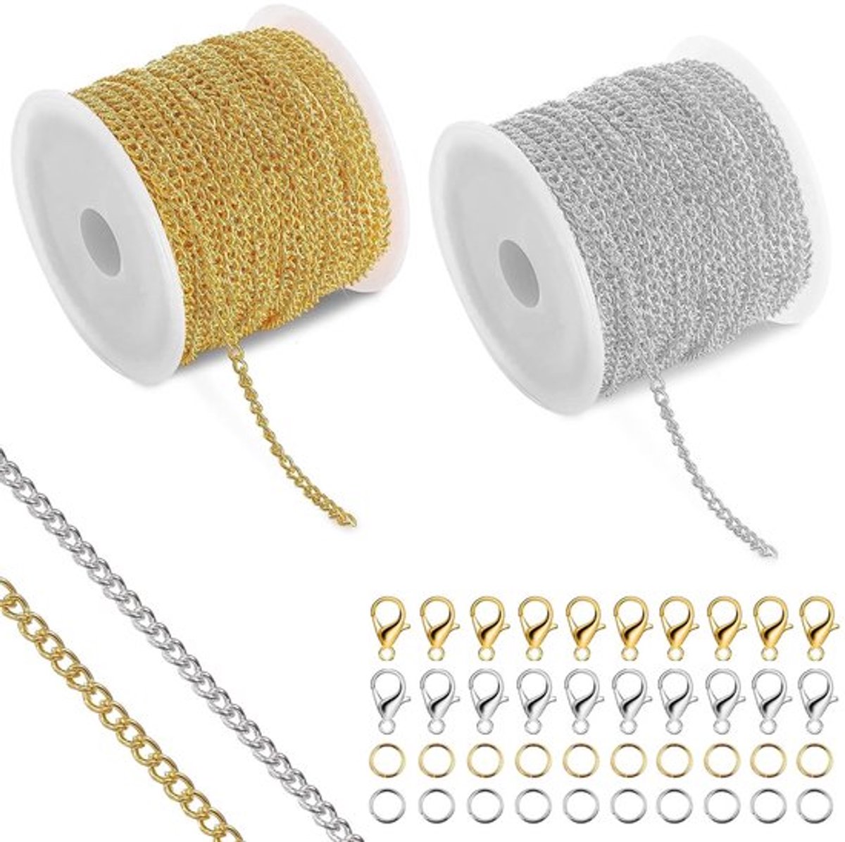 Vt products - Pantserketting - Sieraden maken - 5 meter - Goud en