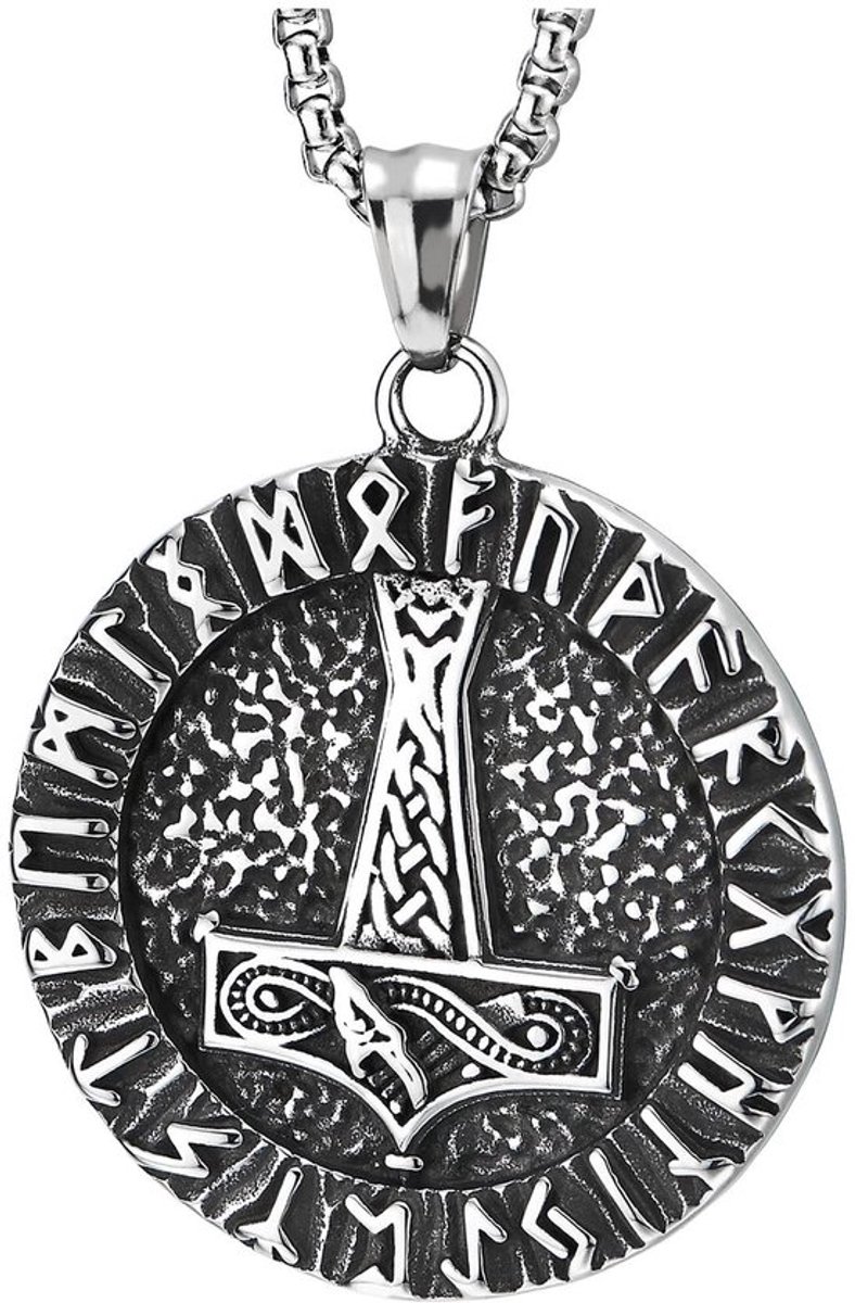 Aladdien - Vikinghanger - Mjolnir Thor's hamer - Roestvrij staal