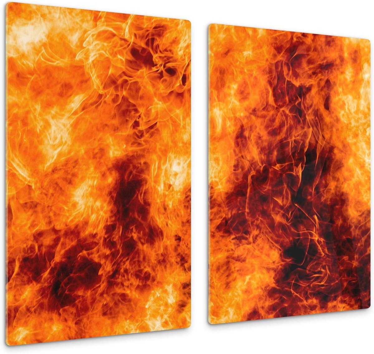 Glazen Hakplaat - Snijplank Werkblad - Keukenwerk - Gehard Glas - 60 x 52 cm - Diverse Designs