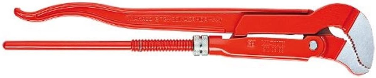 Zweedse Slangtang - Pijptang S-vorm - Buizen Klemmen - Tegenovergestelde Tanden - 20 cm - Zwart
