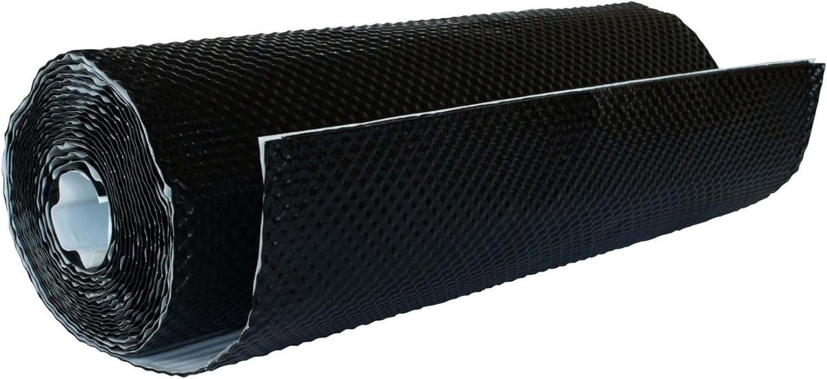 Wandverbindingsband - Schoorsteenband Dakafdichting - Dakafsluiting - Zelfklevend Aluminium - 5m x 29cm - Zwart
