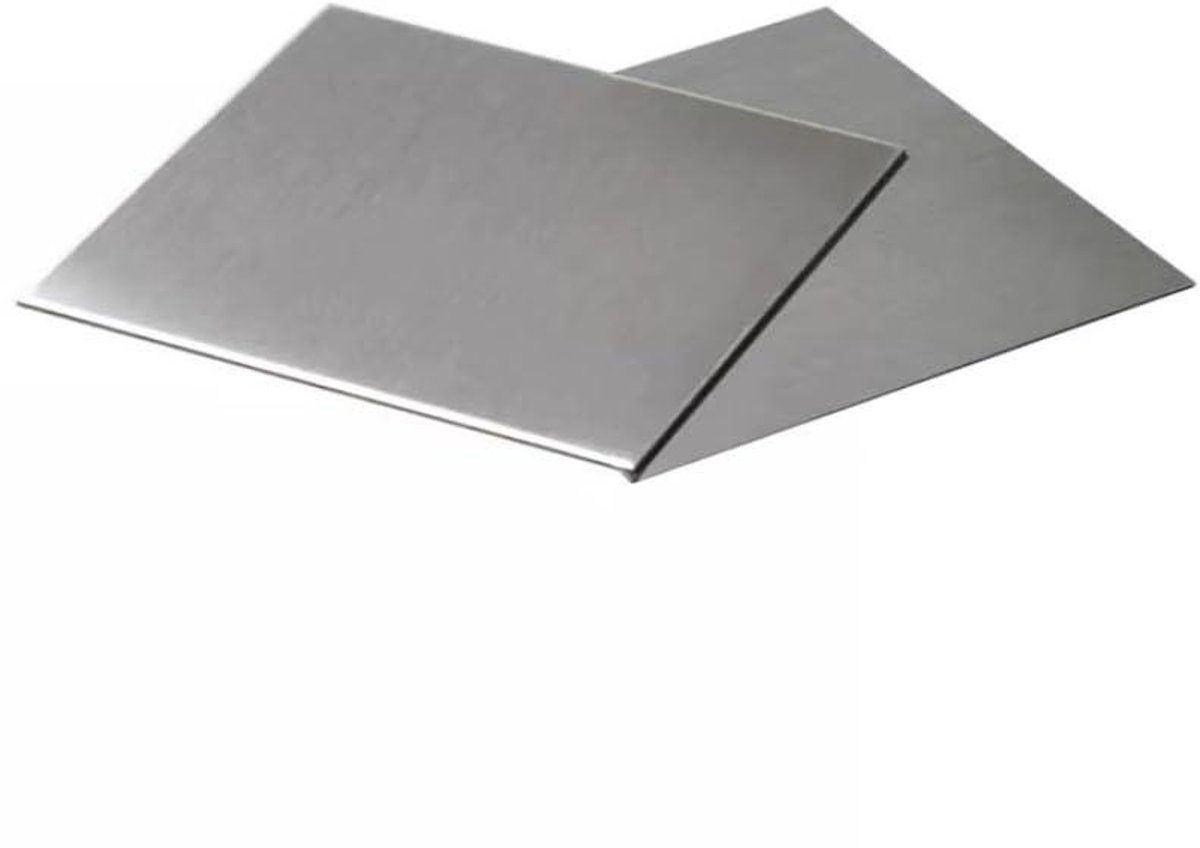 Roestvrijstalen Platen - Metaal Plaat - Bouw en Reparatie - 304 Kwaliteit Staal - 15x15 cm - Zilver