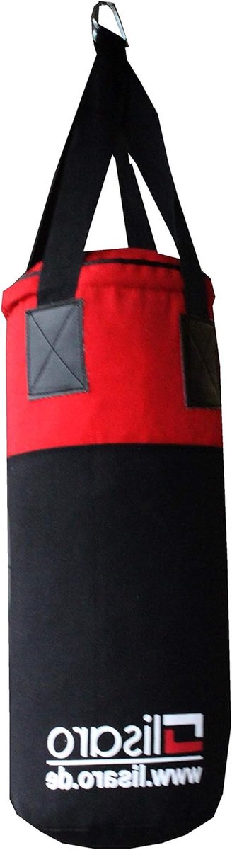 Kinder Bokszak - Jeugd Bokszak - Boksen Trainen - Slijtvast Canvas - 60 x 25 cm - Zwart Rood