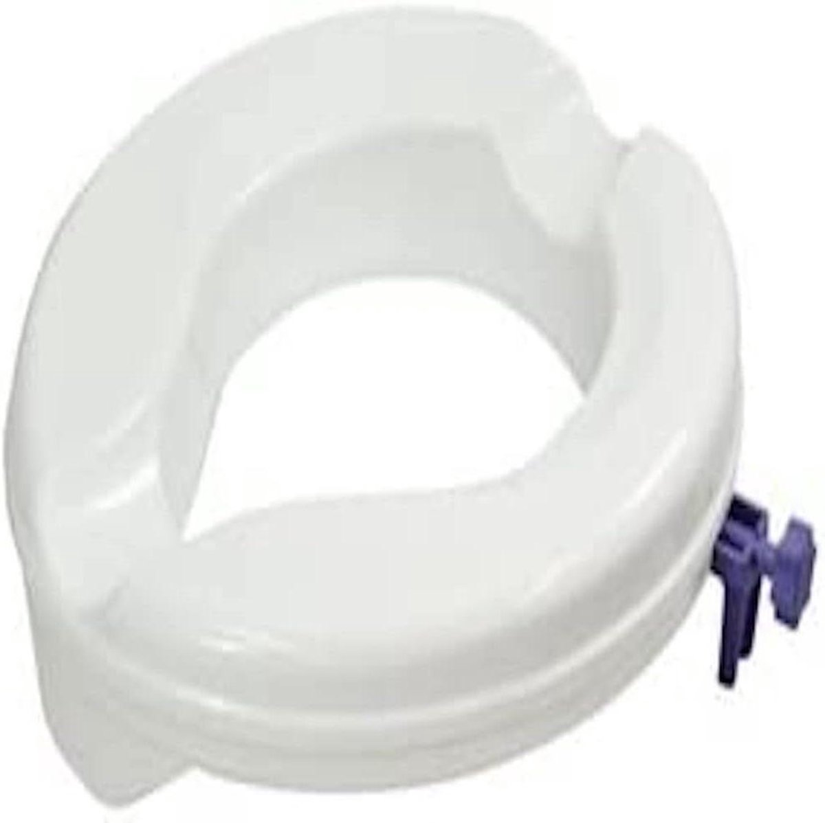 Verhoogde Toiletbril - Toiletverhoger Zitting - Comfortabel Zitten - Ergonomisch Ontworpen - 50 mm - Wit