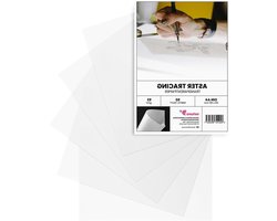 Tracing Paper - Transparent Paper Parchment - Crafts and Drawing - Printable Smooth Surface - DIN A4 93g - White