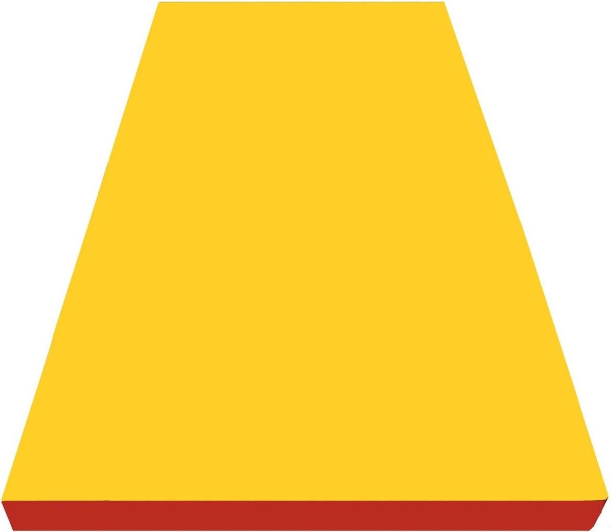 Gymnastiekmat - Vloermat Turnen - Veilige Oefeningen - Hoge Dichtheid Schuim - 200 x 100 x 8 cm - Geel Rood