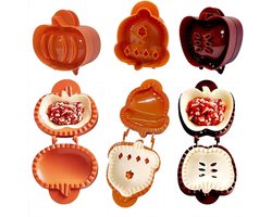 Appeltaart Vormen - Koekjesvormen Taart - Bakken Versieren - 3 Verschillende Vormen - 4.4 x 10 x 11 cm - Wit