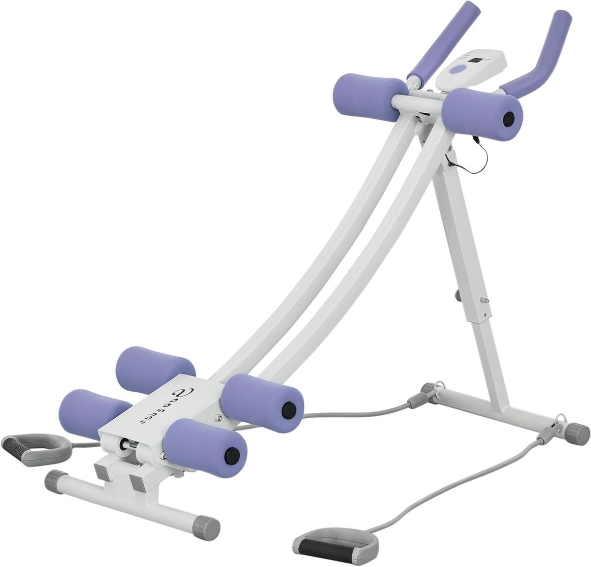 Buikspier Trainer - Core Trainer - Thuis Fitness - Inclusief Weerstandsbanden - 368" L x 157" B - Wit en Paars